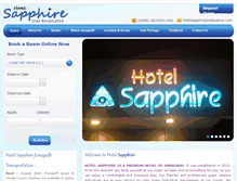Tablet Screenshot of hotelsapphirejunagadh.com